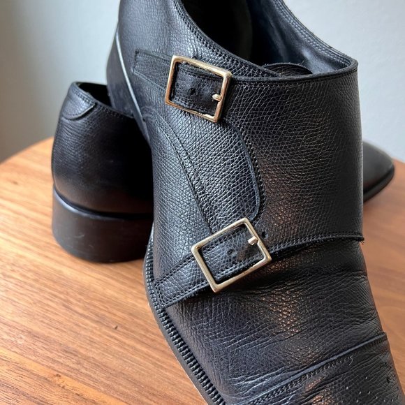 Tom Ford Double Monk Strap Shoes 10 TT (wide) Gianni Model - Picture 3 of 16